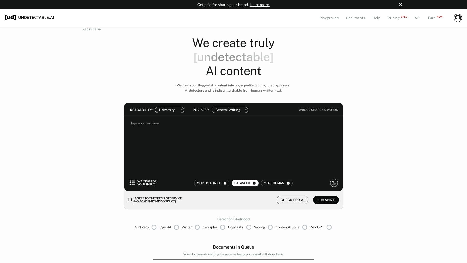 Undetectable AI screenshot 1