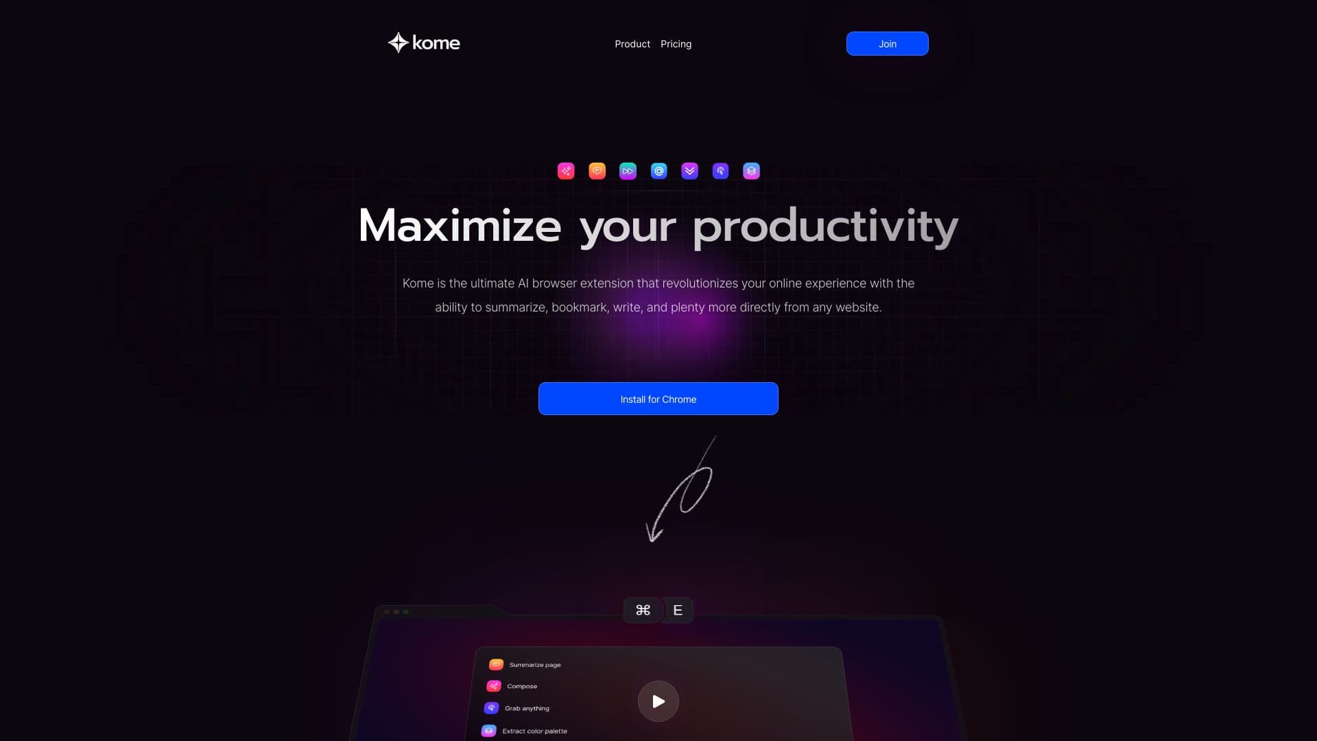 Kome AI screenshot 1