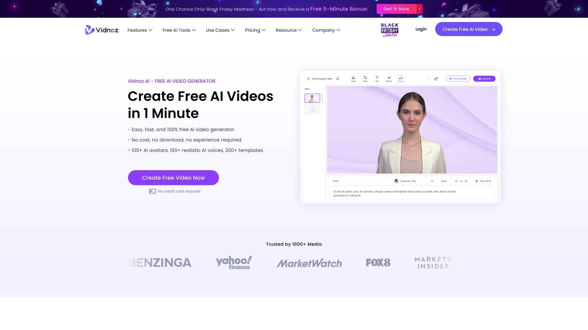 Vidnoz AI screenshot 1
