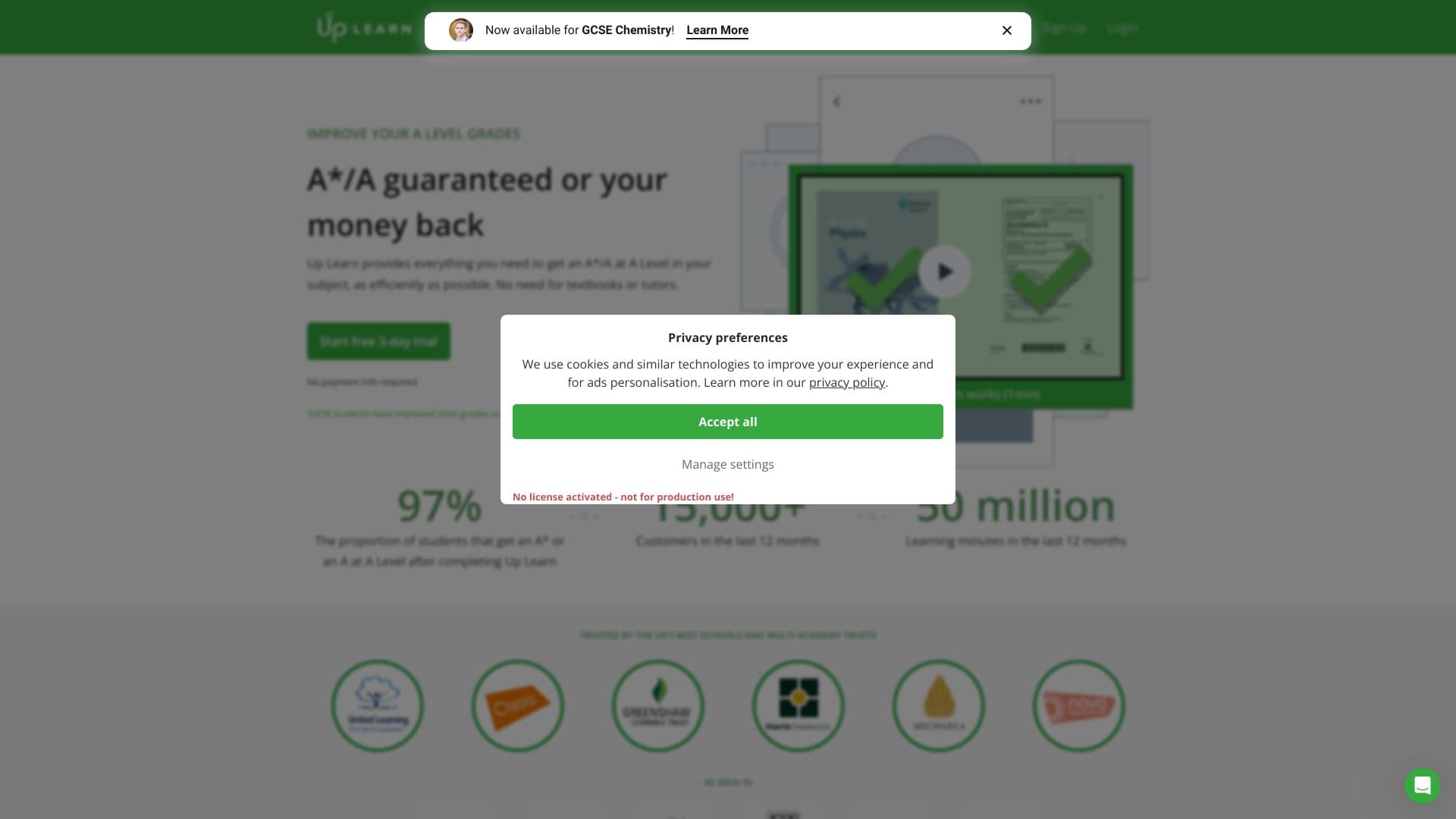 Up Learn screenshot 1