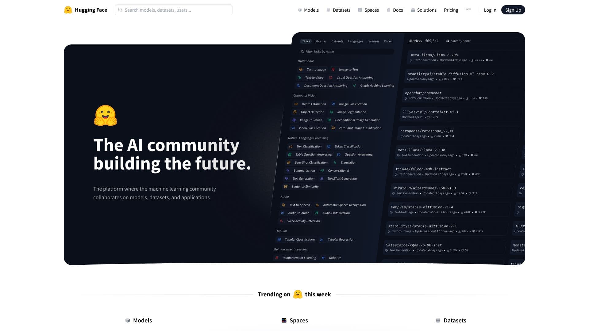 Hugging Face screenshot 1