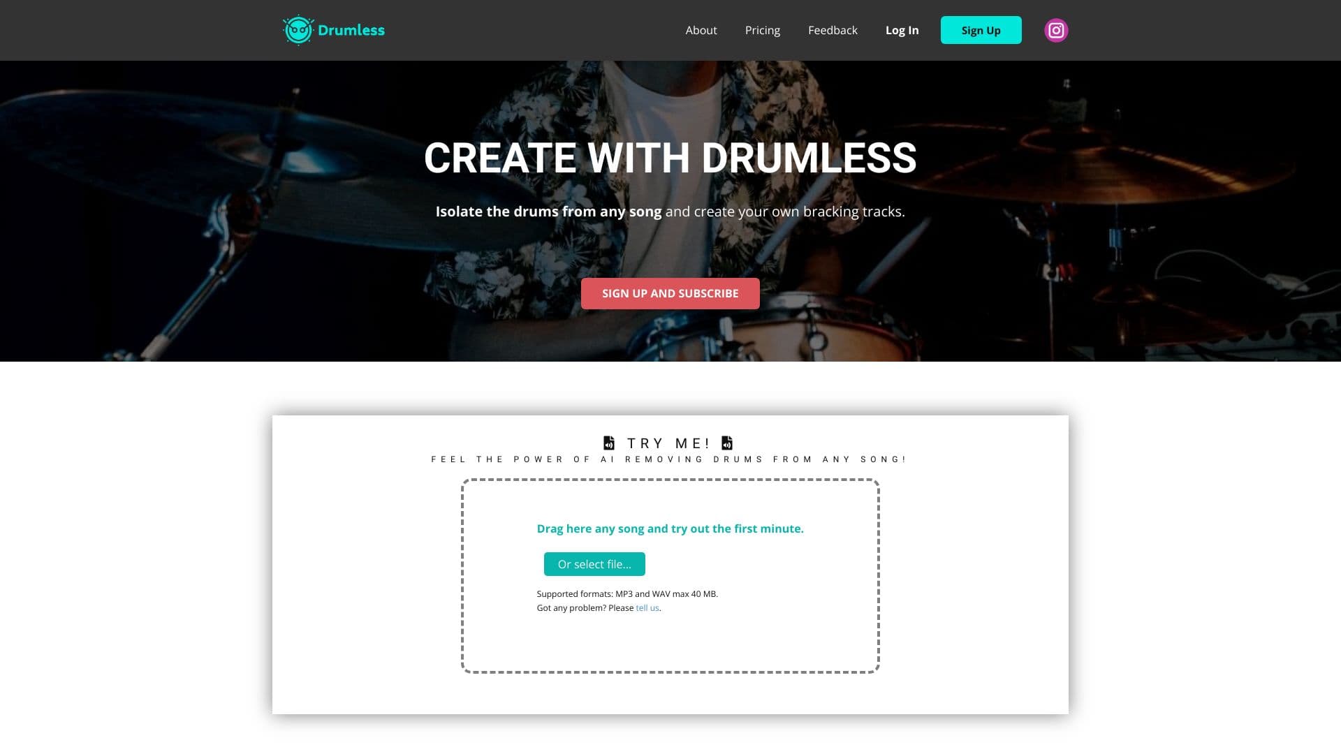 Drumless screenshot 1