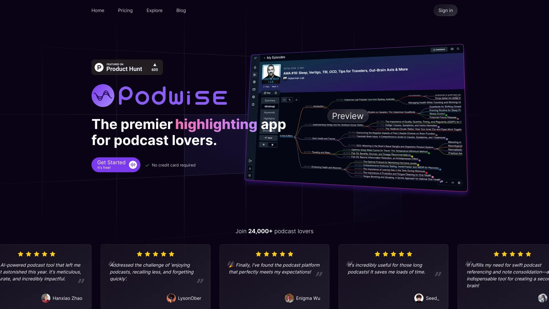 Podwise screenshot 1
