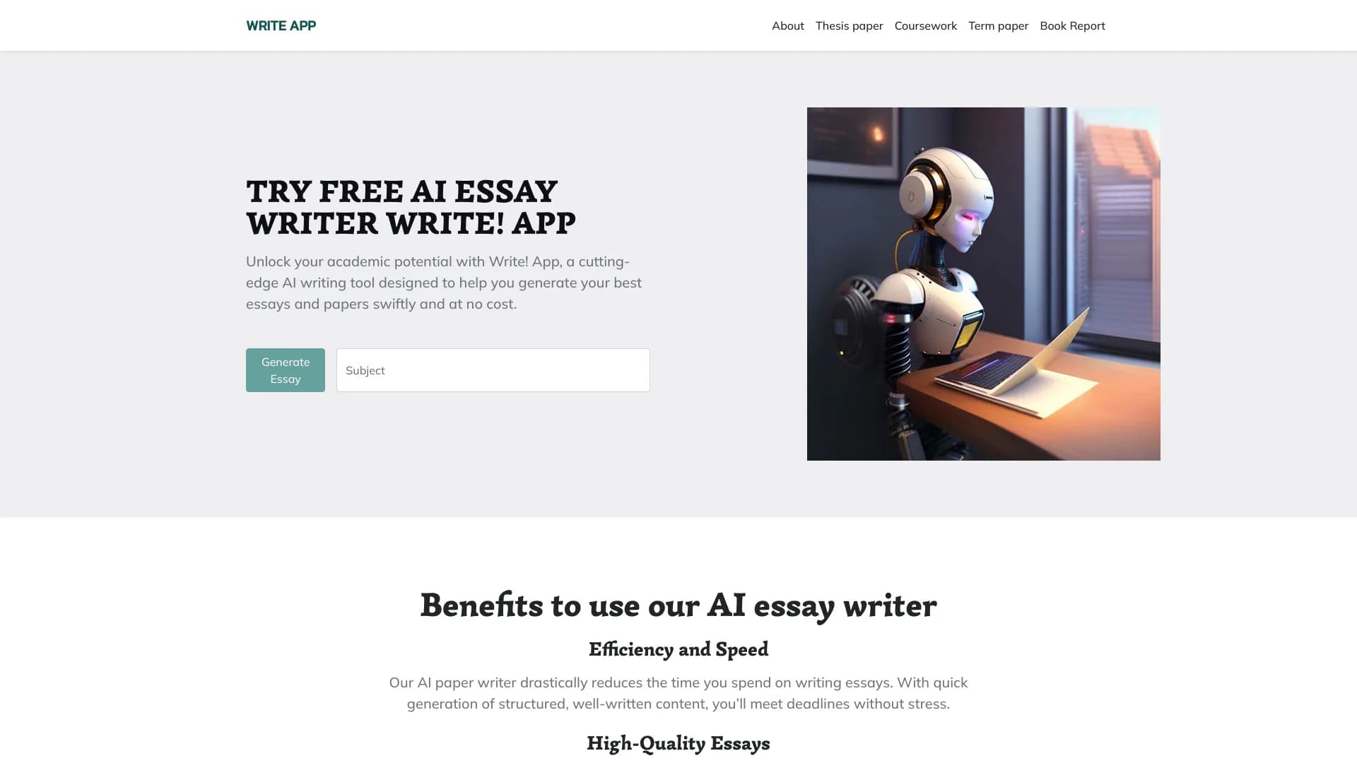 WriteApp screenshot 1