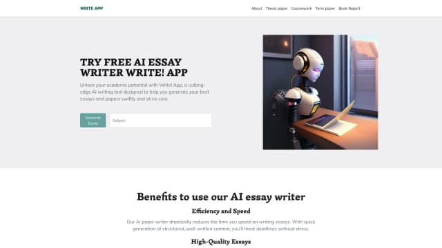 WriteApp screenshot