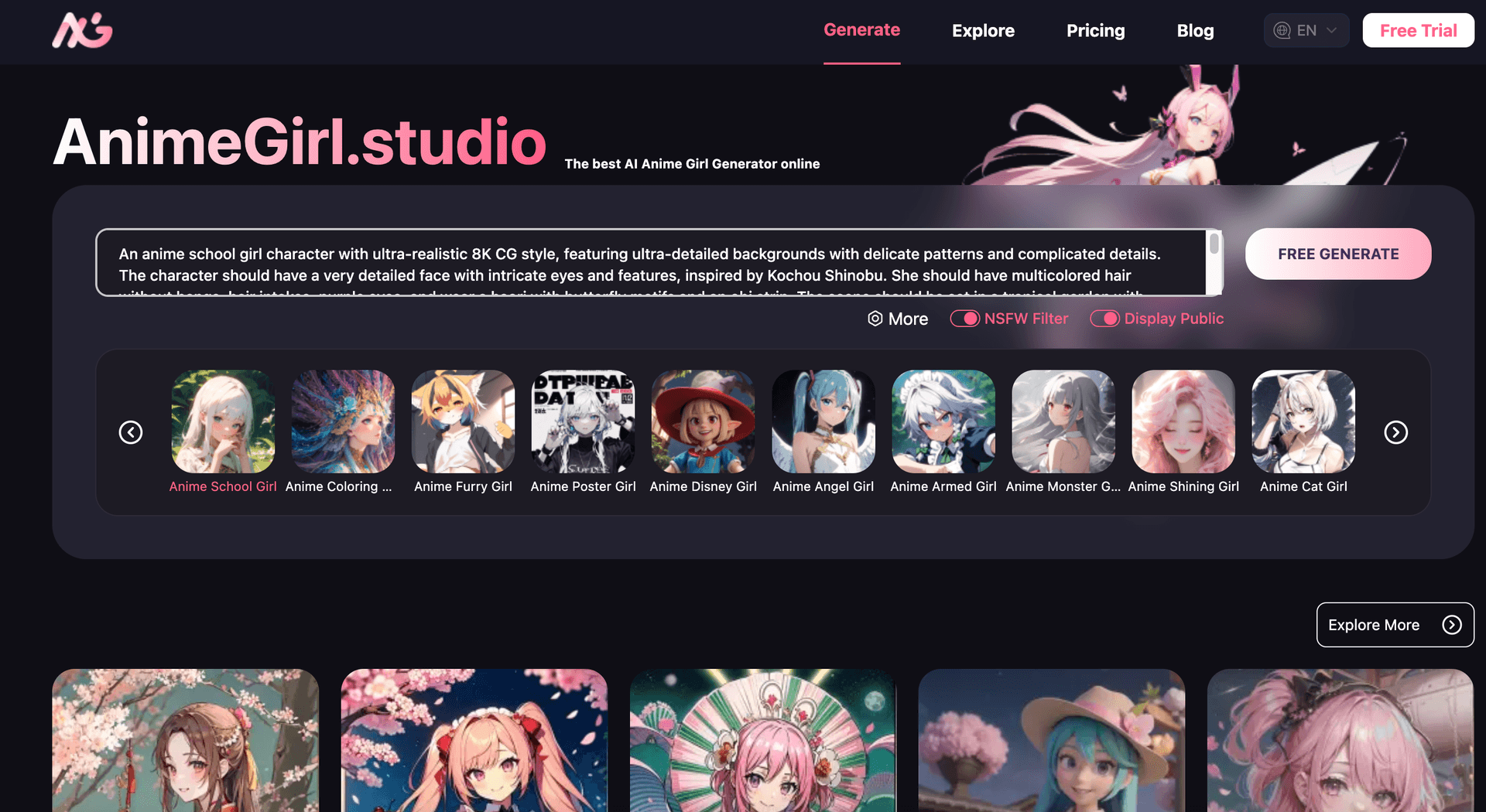 AI AnimeGirl.Studio screenshot 1
