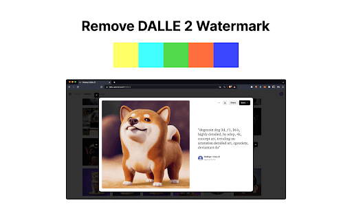 Remove DALLE 2™ Watermark screenshot 1