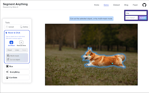 Segment Anything Model (SAM) screenshot 1