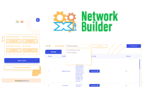 Xooma Intelligence Network Builder screenshot 1