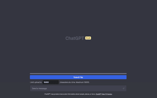 ChatGPT File Uploader Extension screenshot 1