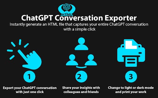 ChatGPT Conversation Exporter screenshot 1