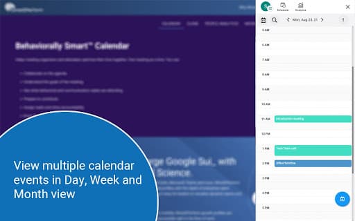 Wired2Perform® Calendar screenshot