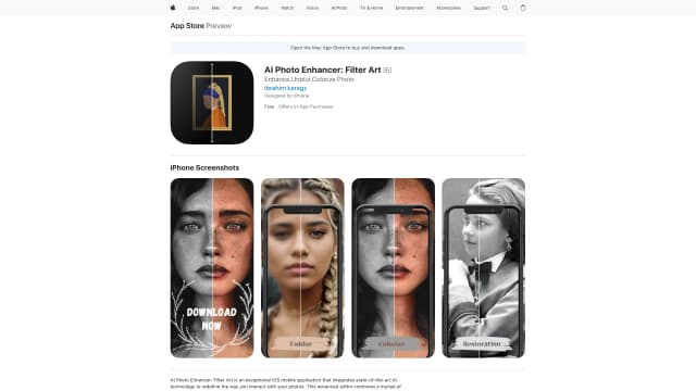 AI Photo Enhancer: Filter Art screenshot