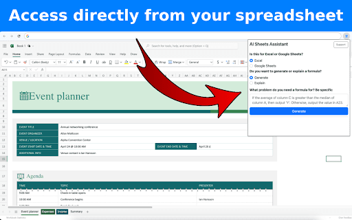 AI Sheets Assistant screenshot 1