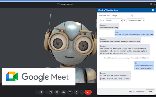 Voice Caption Translator screenshot 1