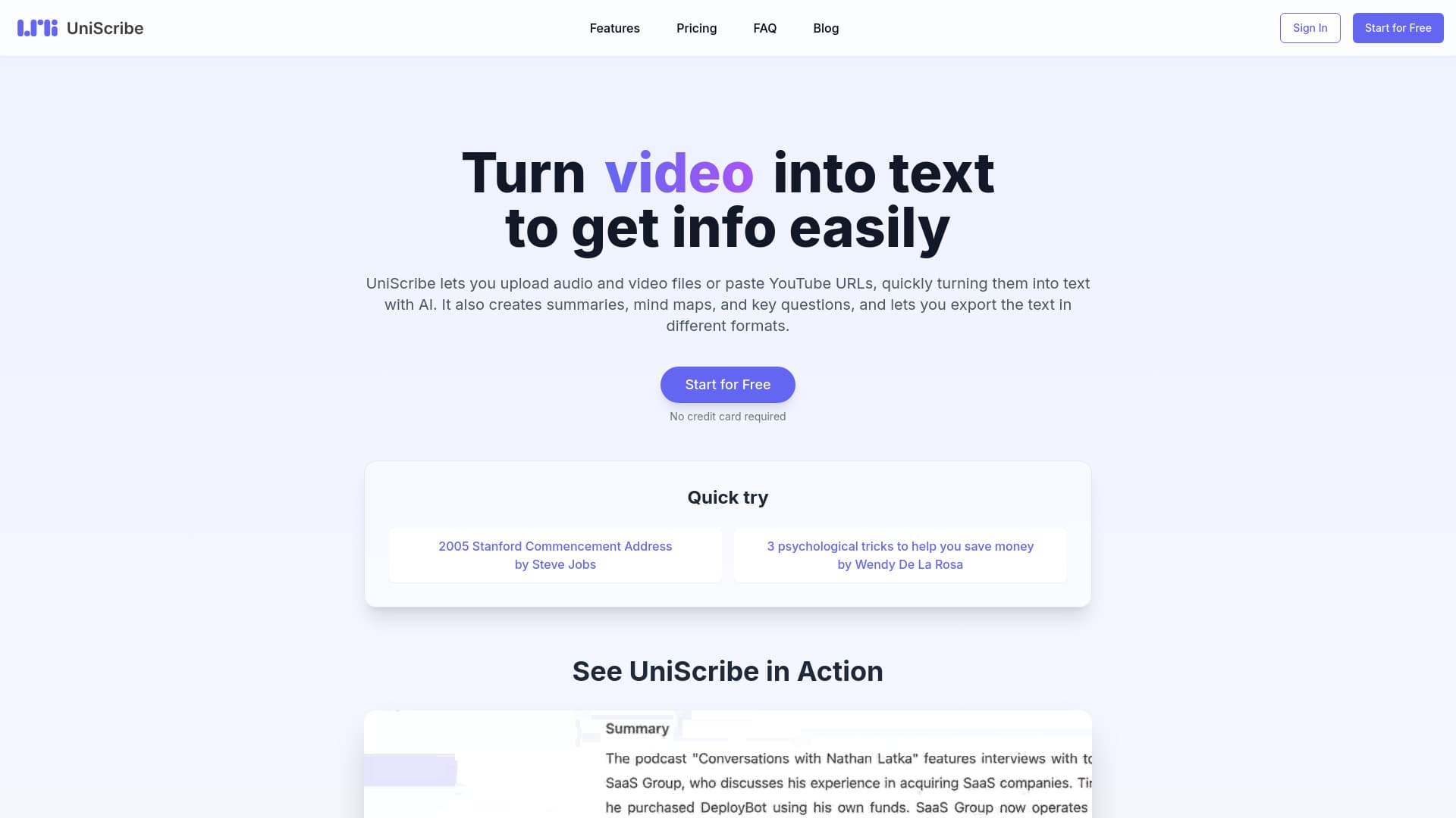 UniScribe screenshot 1