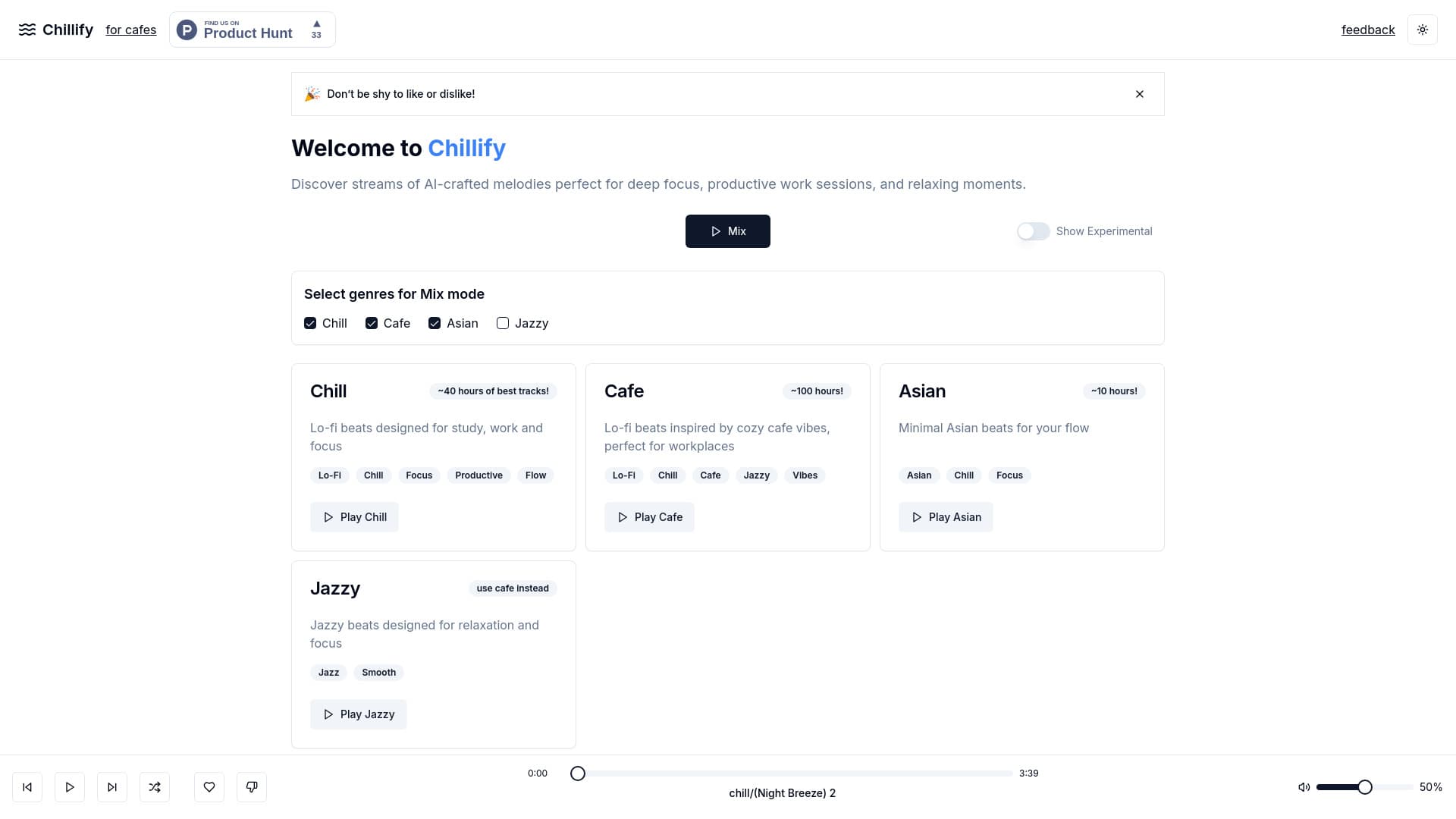 Chillify screenshot 1