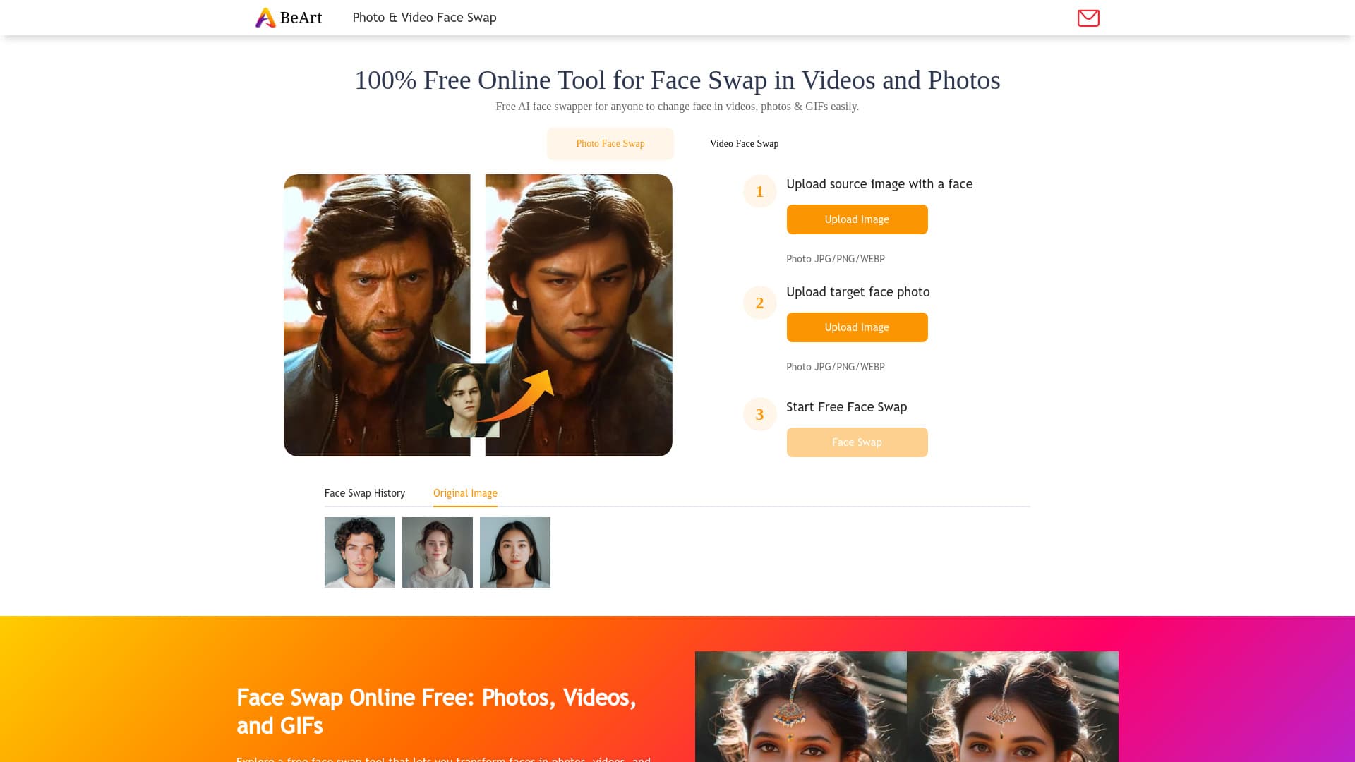 BeArt AI Face Swap screenshot 1