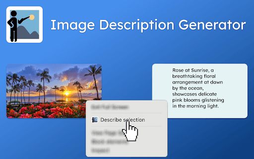 Image Description Generator screenshot