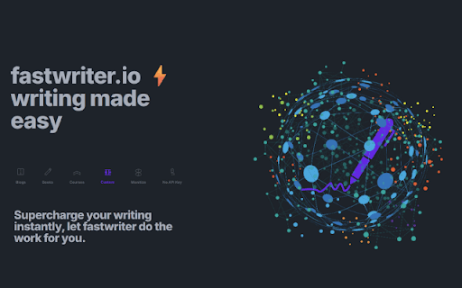 FastWriter.io Extension screenshot