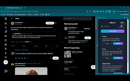 WhatsApp Message Enhancer screenshot