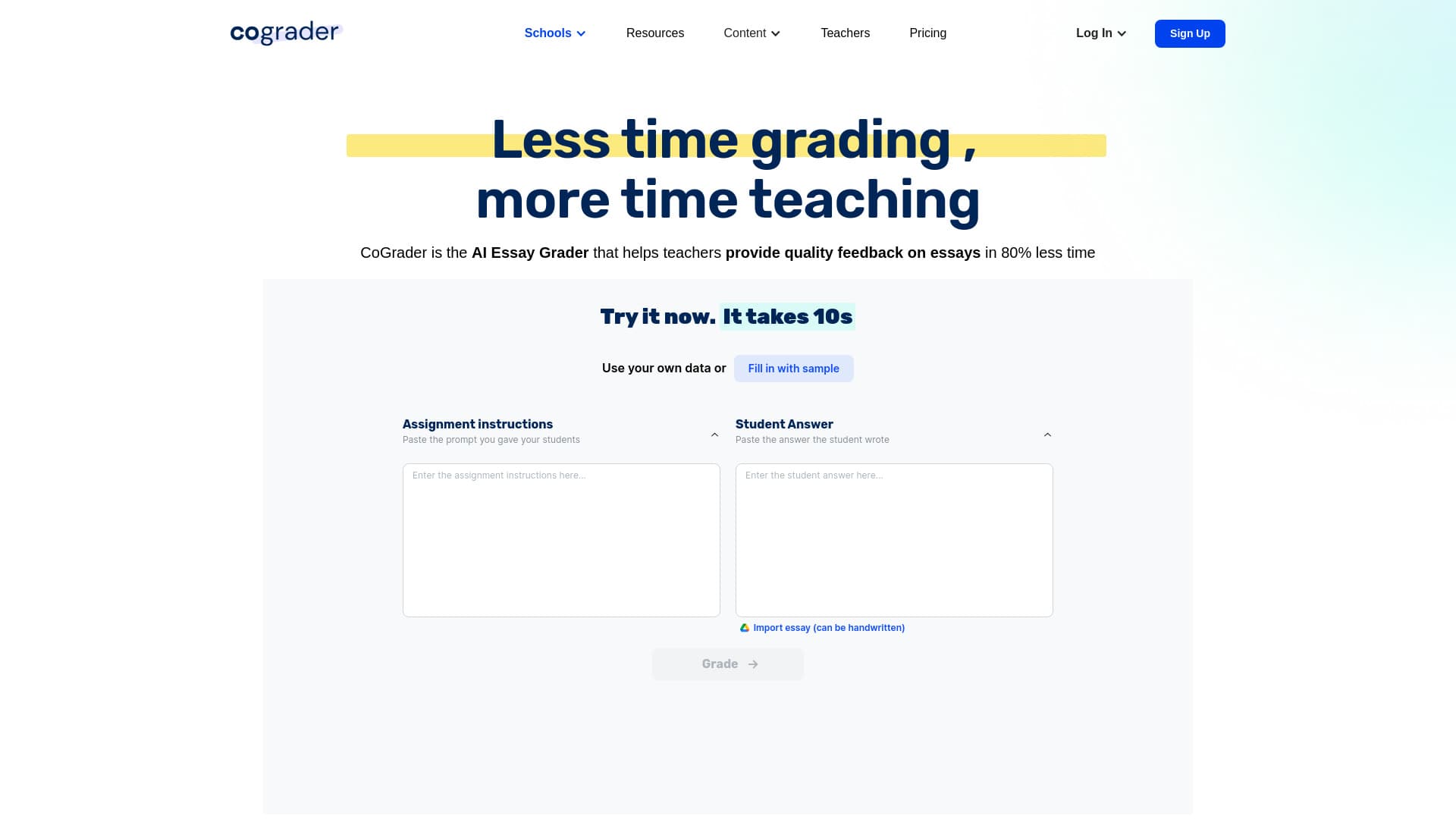 CoGrader screenshot 1