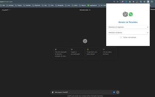 ChatGPT WhatsApp Template Generator screenshot 1