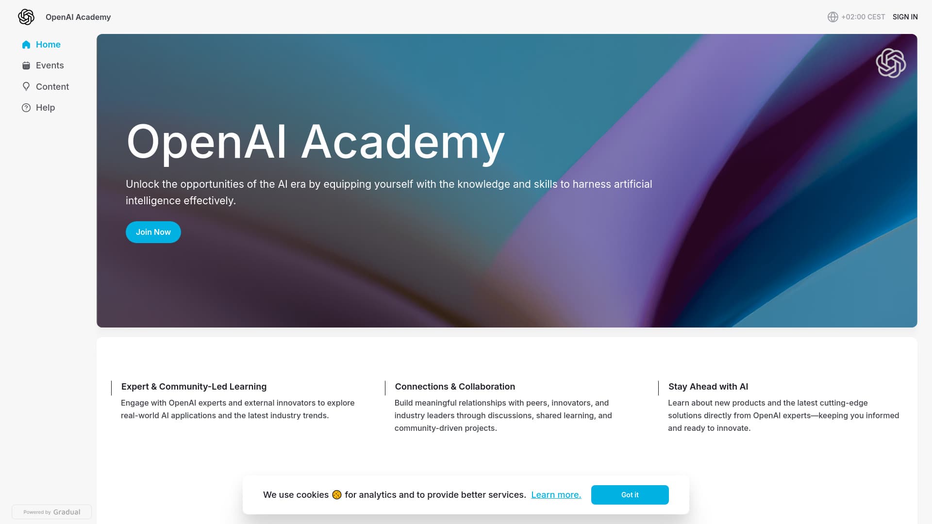OpenAI Academy screenshot 1