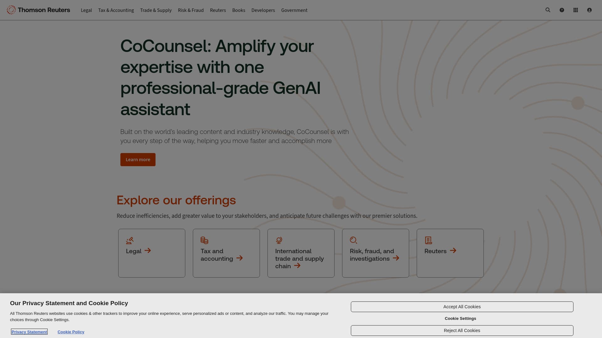 Thomson Reuters screenshot 1