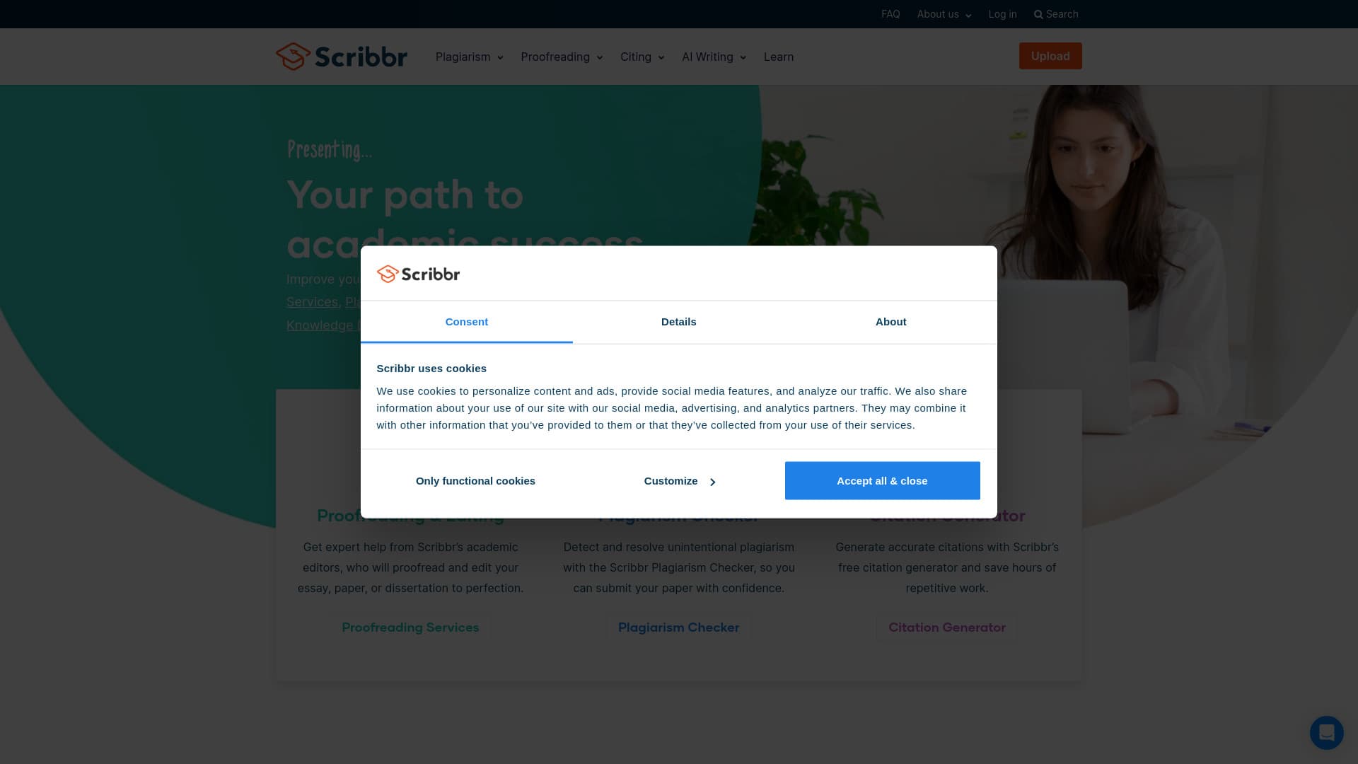 Scribbr screenshot 1