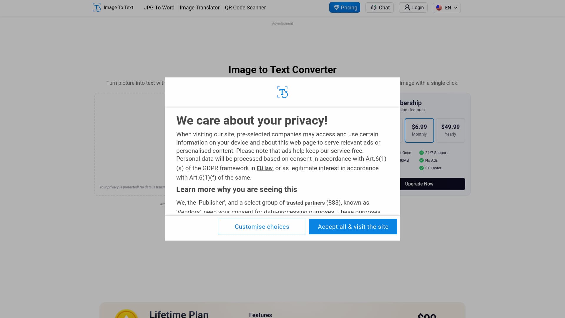 Image to Text converter screenshot 1