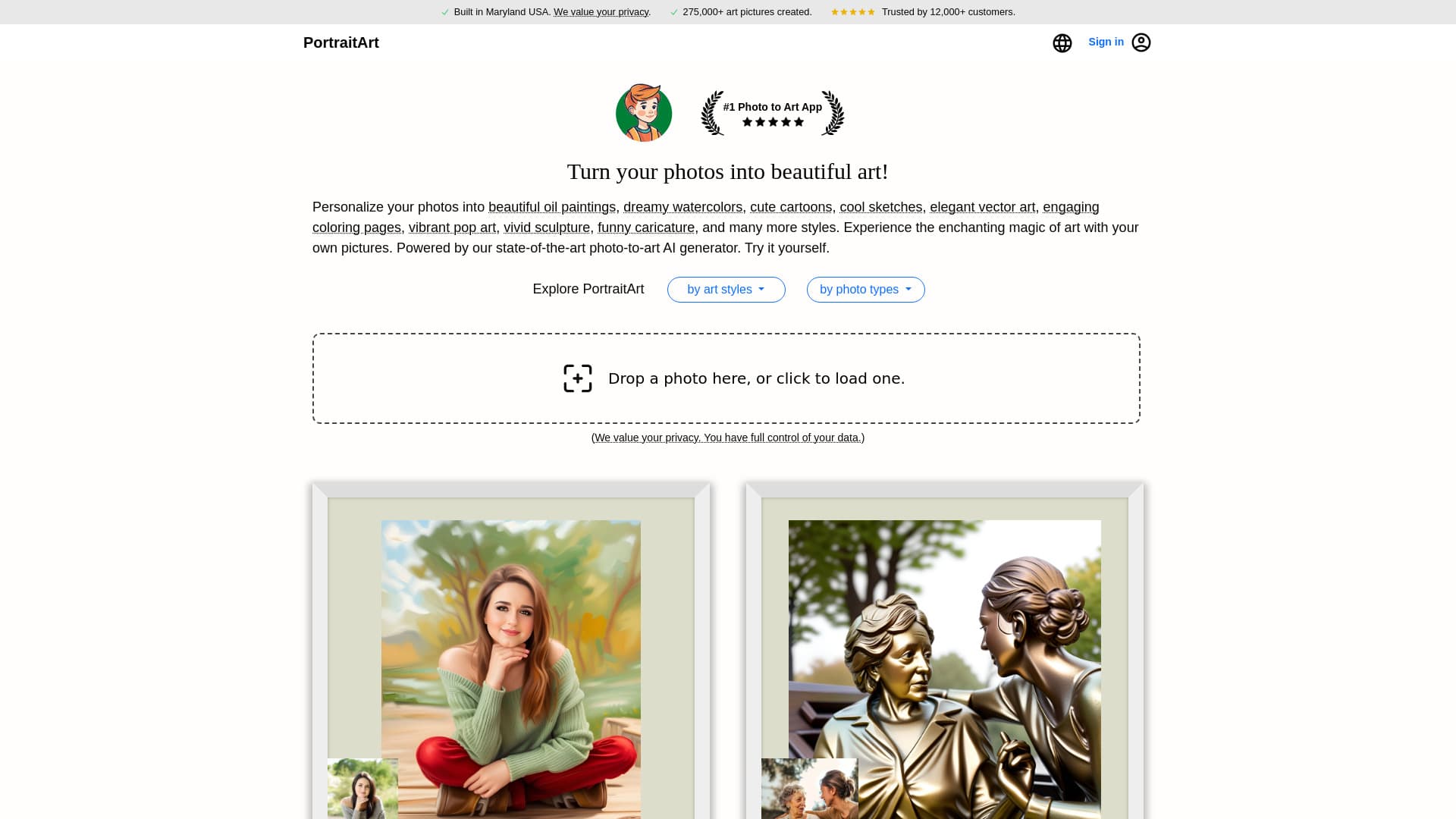 PortraitArt screenshot 1