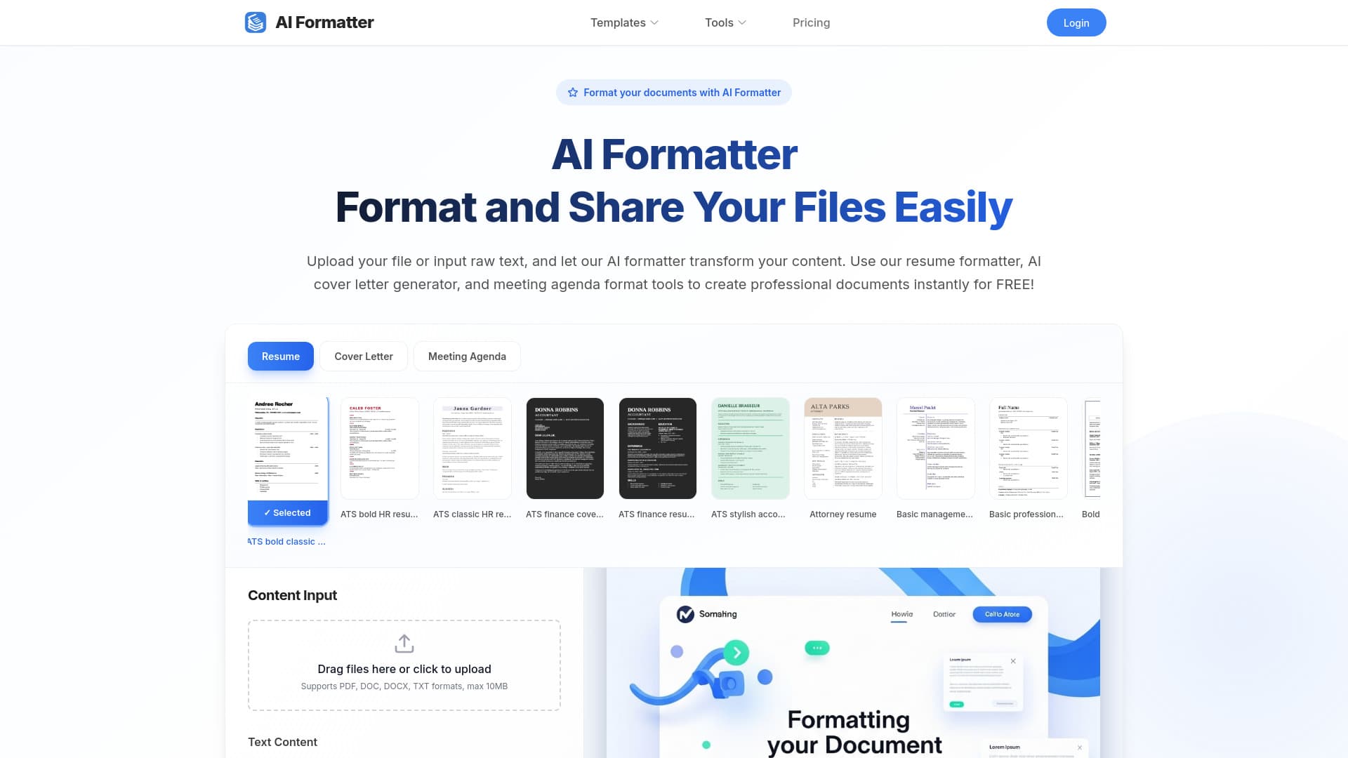 AI Formatter screenshot 1