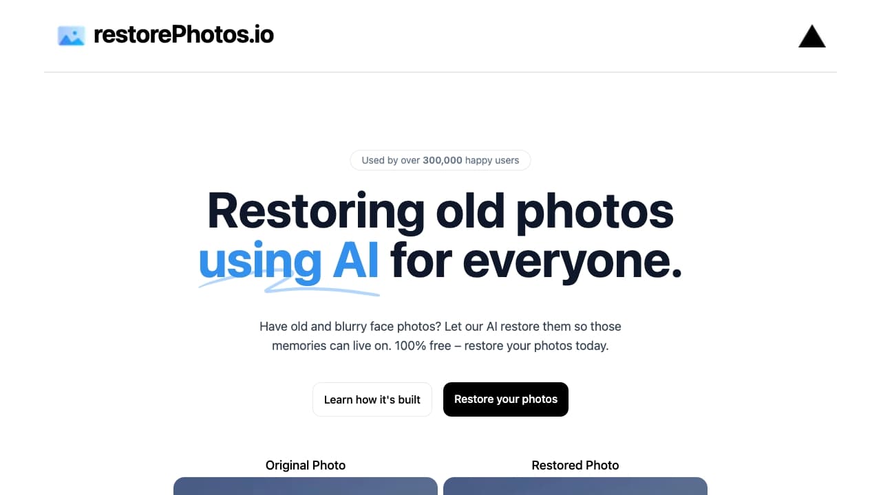 restorePhotos.io screenshot 1