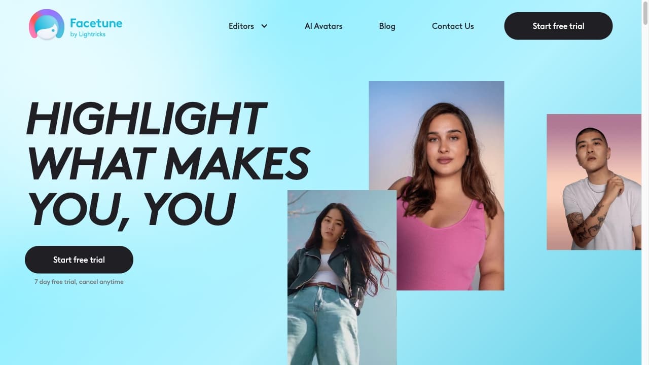 Facetune screenshot 1