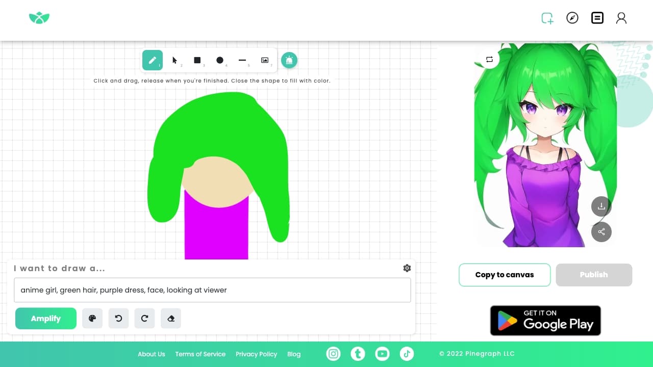 Pinegraph screenshot 1