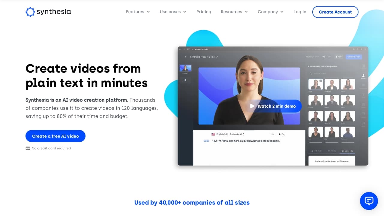 Synthesia screenshot 1