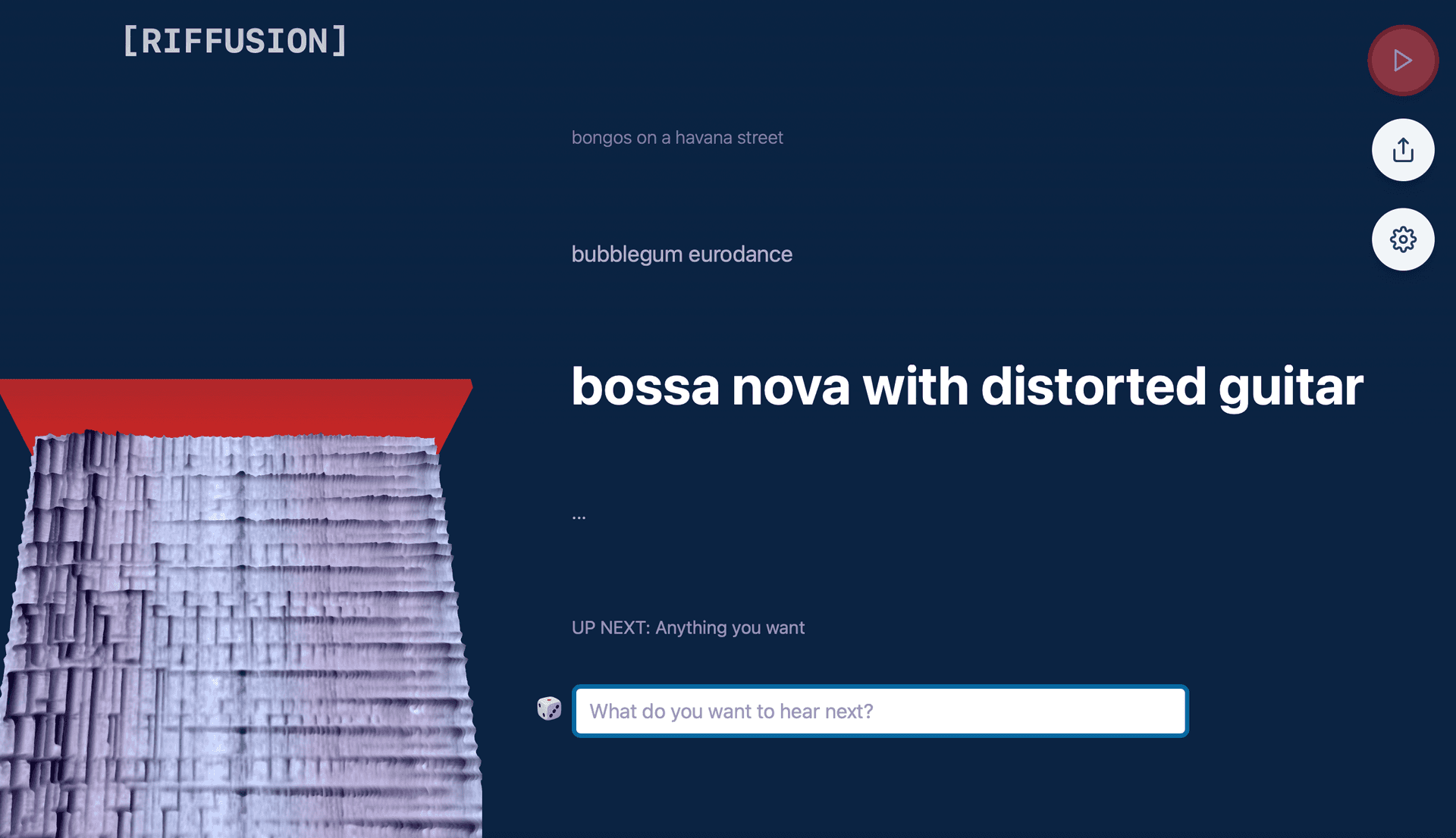 Riffusion screenshot 1