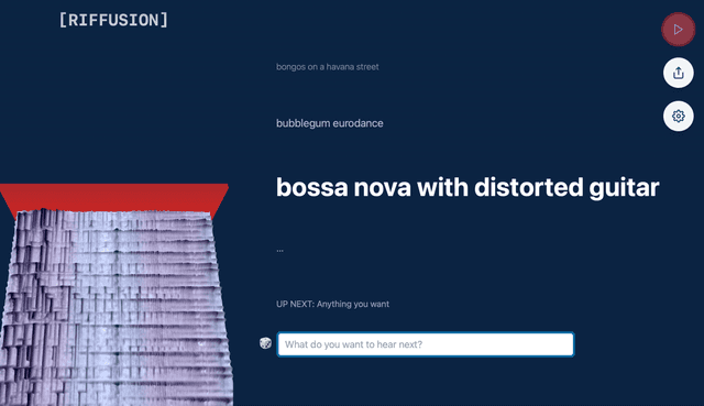 Riffusion screenshot