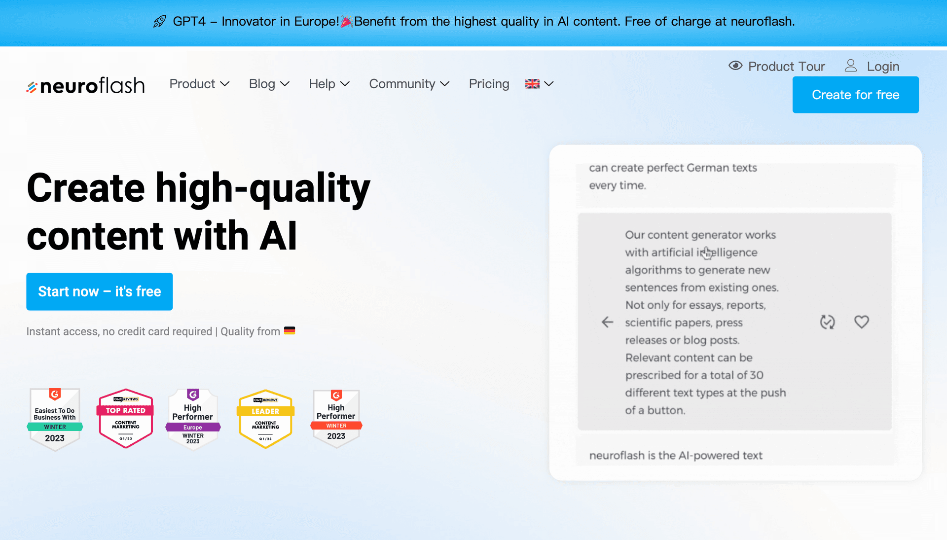 neuroflash screenshot 1