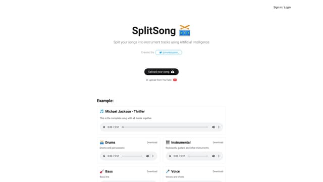 SplitSong screenshot