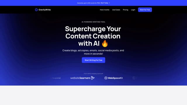 GravityWrite screenshot