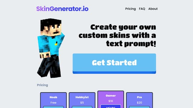 SkinGenerator.io screenshot