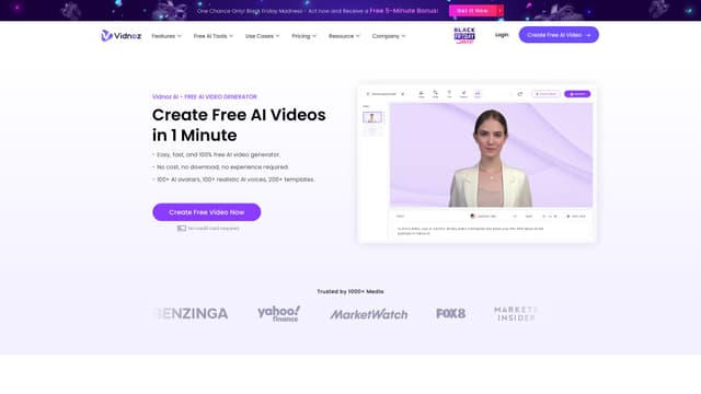 Vidnoz AI screenshot