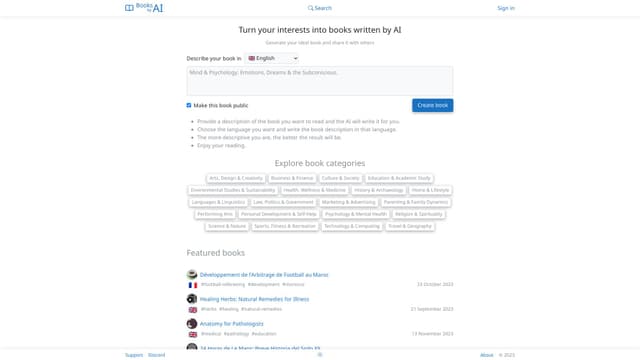 AI Book Creator screenshot
