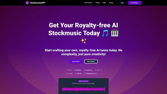 StockmusicGPT screenshot