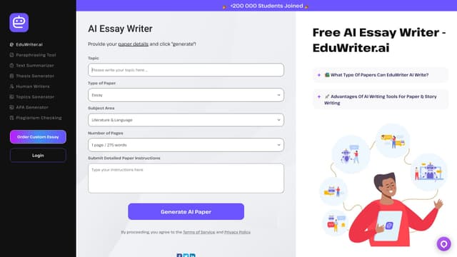 EduWriter AI screenshot