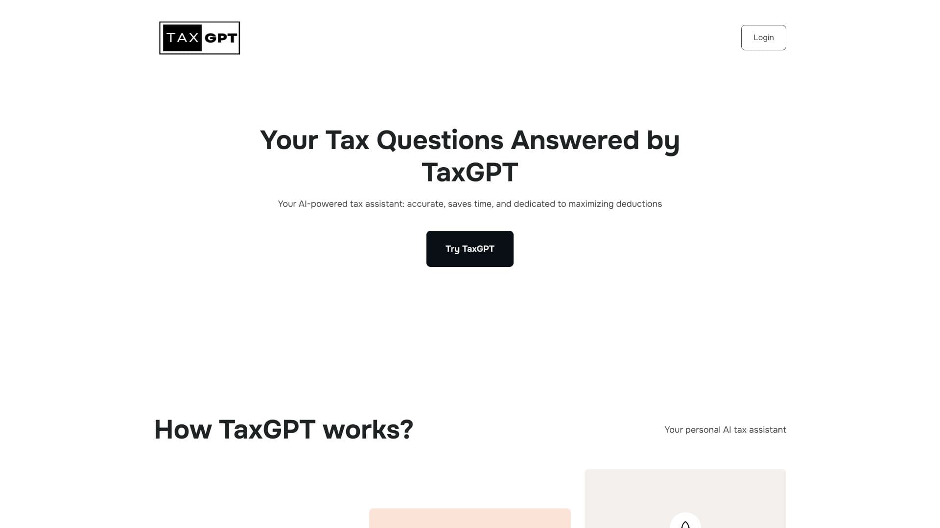 TaxGPT screenshot 1