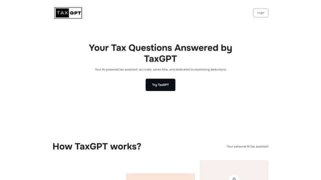 TaxGPT screenshot