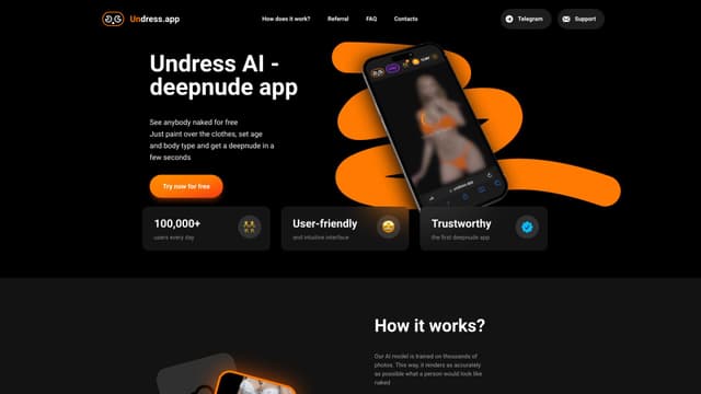 Undress.app screenshot